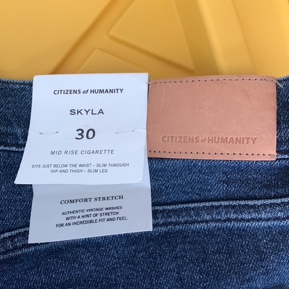 Citizens of Humanity Anthropologie NWT Skyla Slim Straight Jeans Size 30. - Picture 12 of 13